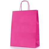 Shopper Carta Colorata Fucsia cm26+11x35