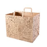 Shopper Take Away con decori cm28+17x32