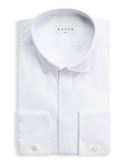 Camicia Collo francese Tinta Unita Popeline Bianco