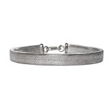 Bracciale uomo snake indiano piatto in argento 10mm - 134ST - 21 cm