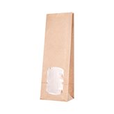 Sacchetti Carta Sealing con Finestra Naturale cm10+6x29