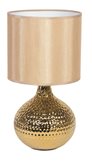 I-PULSAR/L 35 ORO - Abat jour Oro fusto Ceramica paralume Pvc Lampada da Tavolo Moderna E14