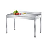 Tavolo inox Basic + alzatina – 180x70x85 cm