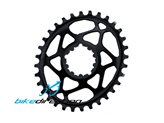 Monocorona ovale AbsoluteBlack integrata spiderless SRAM Truvativ BOOST 28, 30, 32, 34 denti nero