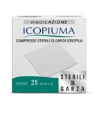 Icopiuma Compresse Sterili Di Garza Idrofila 10x10cm 25Pezzi