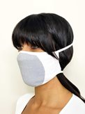 Carbon-Mask bianca Unisex, lavabile e Riutilizzabile, in Carbonio Filtrante, Antistatica, Antivirale, Antidroplet - Colori : Bianco-grigio- Taglia : Taglia unica- Confezione : 1 pezzo