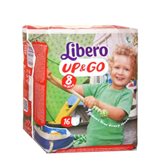 LIBERO UP &amp; GO PANNOLINI BAMBINO TAGLIA 8 19-30kg 16 PEZZI