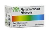 Sanavita Multivitaminico Minerale Integratore Alimentare 30 Compresse