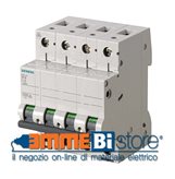 Interruttore Magnetotermico 4 poli 32A 6KA Siemens 5SL64327BB