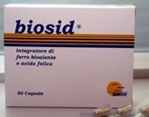 Biosid Integratore Di Ferro Bivalente E Acido Folico 30 Capsule