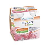 Nestlè Health Science Resource 2,0+Fibre Fragola Bevanda Arricchita Con Fibre FOS E GOS 200ml