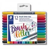 Pennarelli per brush lettering staedtler - 12 colori