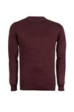 Coveri Collection Pullover girocollo uomo tinta unita - L / Bordeaux