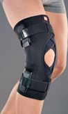 RO+TEN - GENUFIT 15/A - Ginocchiera apribile in tessuto AirX con aste articolate e stabilizzatore rotuleo - Colore : Nero- Taglia : S