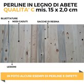 Perline mis. 2,0 x 15 cm - Qualità C - Varie lunghezze - Lunghezza : 1,0 mt ( € 1,30 )