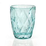 Kaleidosmilano Bicchieri Acqua Tumbler Drink 6 pezzi diametro 8xh10 cm - 250 Ml in vetro pressato adatto alla lavastoviglie colore Azzurro