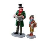 Lemax merry newsboy, set of 2