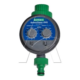 Programmatore centralina irrigazione a pile da rubinetto 1 stazione IRRITEC Green Timer con valvola incorporata da 3/4''