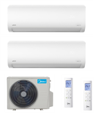 CLIMATIZZATORE MIDEA DUAL SPLIT XTREME PRO 12+12 BTU CON GAS R32 WI-FI A++ M2OE-18HFN8-Q