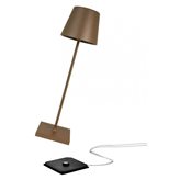 Lampe de table Ailati Poldina Pro 2,2W 3000K couleur corten LD0340R3