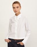 Camicia Bianco Cotone Tinta Unita