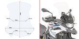 CUPOLINO GIVI PER BMW F 750 GS 2018/2019, TRASPARENTE