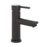 Miscelatore lavabo nero opaco in acciaio con piletta click clack | York