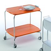 Pezzani srl Carrello portavivande richiudibile in ABS 69x45x70h cm richiudibile a meta o completamente SMART Colore Arancio