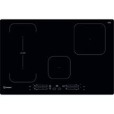 Indesit - Piano cottura induzione 4 fuochi elettrico incasso 77 cm Nero