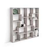 Mobili Fiver Libreria S Iacopo (160,8 x 158,2 cm), Grigio Cemento