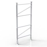 wisy Spalla Per scaffale componibile 42xh75 cm in acciaio verniciato con polveri epossidiche colore grigio