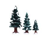 Lemax Christmas evergreen tree, set of 3