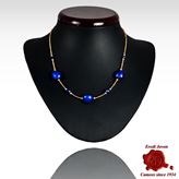 Venetian Blue Beads Adjustable Necklace - Color : Bianco