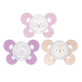 Chicco Silicone Soother Physio Comfort Girl 6-16 M 2u Silicone Soother Physio Comfort Girl 6-16 M 2u