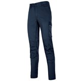 Pantaloni da Lavoro Stretch Elasticizzati Multitasche U-Power Meek HY179WB - Colore : STONE GREY- Taglia : M