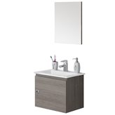 Mobile Moderno Salvaspazio Rovere Scuro 50x36,5 cm con 1 Anta