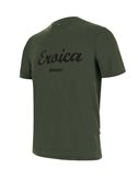 T-shirt SANTINI L'EROICA cotone - Colore : Verde- Taglia : M