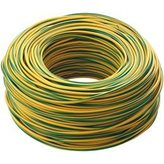 Cavo unipolare antifiamma FS17 1X4mmq Giallo Verde Matassa 100 Mt