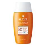 Rilastil Sun System Water Touch Fluido Colorato SPF50+ - Protezione solare uniformante per il viso - 50 ml