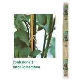 Tutore in bamboo conf. 3 pezzi H 150 cm - Verdemax