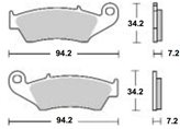 SET PASTIGLIE ANTERIORI SINTERIZZATE SBS 694 SI PER BETA RR (4T) 250/400/450/525 2005/2016