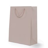 Shopper Carta Lusso Opaca Tortora cm36+12x41