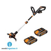 WG163E - Decespugliatore Worx a batteria 20V con 2 batterie 2Ah