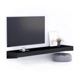 Mensolone Porta Tv Evolution 180x40, Nero Frassino