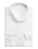 Camicia Collo francese piccolo Tinta Unita Oxford Bianco