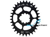 Monocorona doppie camme integrata Cruel Vo 30, 32, 34d PIANA per SRAM Truvativ BB30 PF30 asse corto