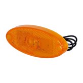 Luce Ingombro LED Posizione Laterale Ovale Arancione 12V Camper