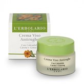 L'Erbolario Crema Viso Antirughe con Calendula Carota e Ginseng 30ml