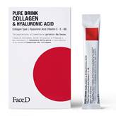 FaceD Pure Drink Collagen &amp; Hyaluronic Acid - Integratore per il benessere della pelle - 30 stick pronti da bere