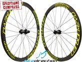 Ruote carbonio Corsa disc Carbon+ EVO Medio Profilo 38 mm UD, 3K, 12K Carbon-Ti SP copertoncino-tubeless 1290 grammi